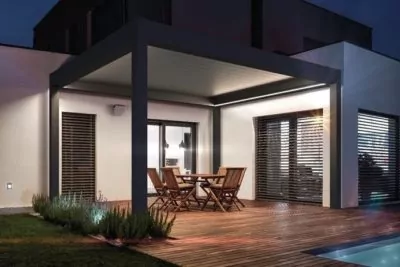 Markise Melle LED beleuchtet